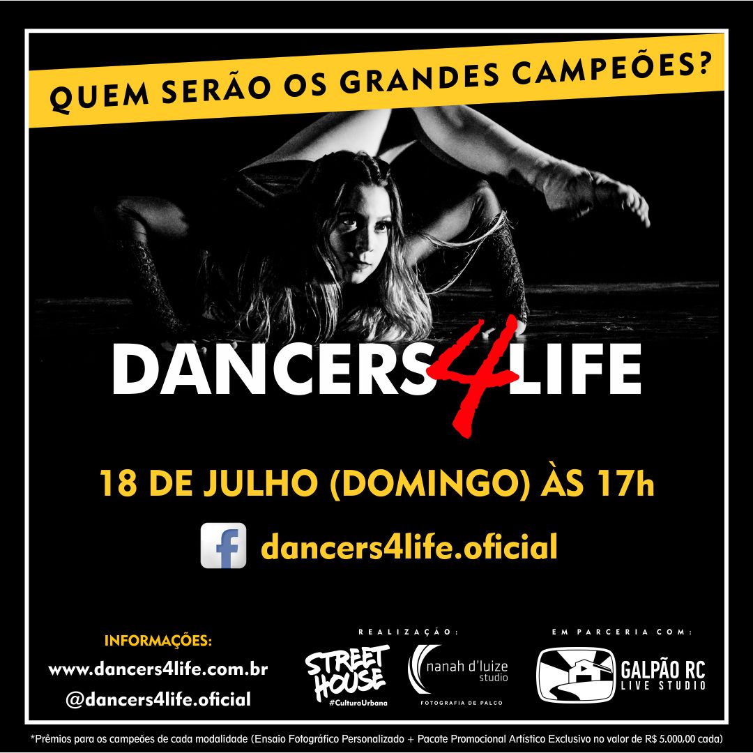 Dancers4Life 18 de julho de 2021 17h Grande Final